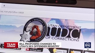Bill Proposes Changes To Utahs Offender Registry