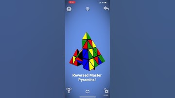 Reversed Master Pyraminx! #shorts