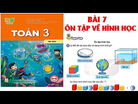 Video TOÁN LỚP 3: BÀI 7: ÔN TẬP VỀ HÌNH HỌC TRANG 21 - 22. - youtube