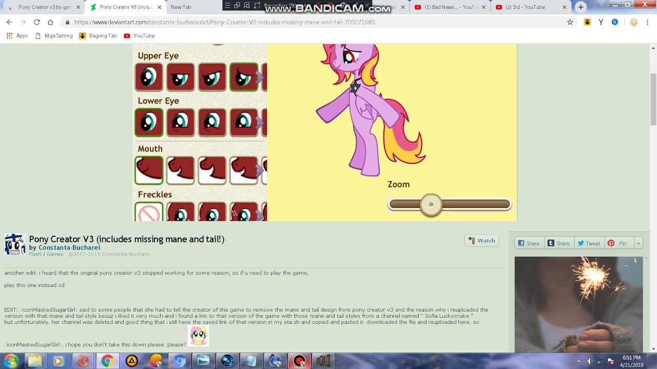 I Found Another Pony Creator V3 Reupload By Constanta-Bucharei - Youtube