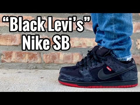 Nike SB Dunk “Black Levi's” Review & On Feet - YouTube