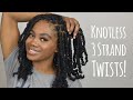 Knotless 3 Strand Twists | Lightweight, No Tension!