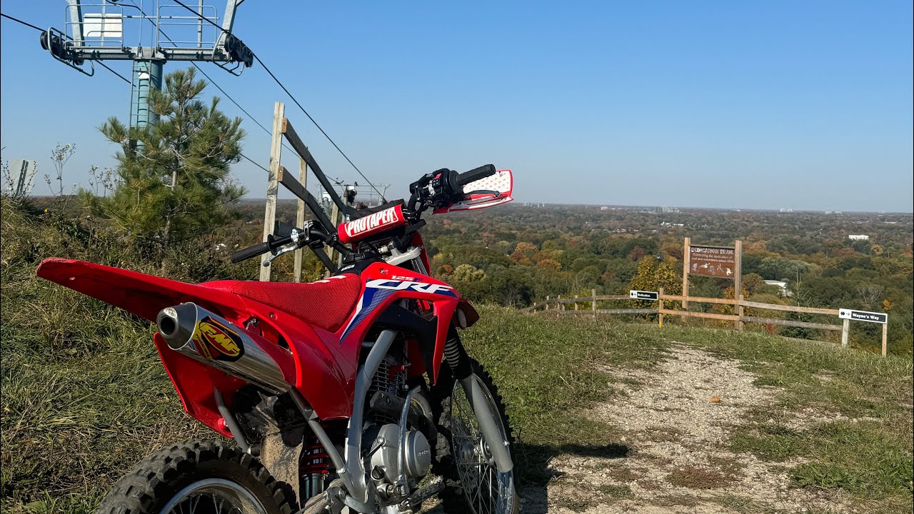 Riding Dirt Bike on MTB Trails (CRF125F)