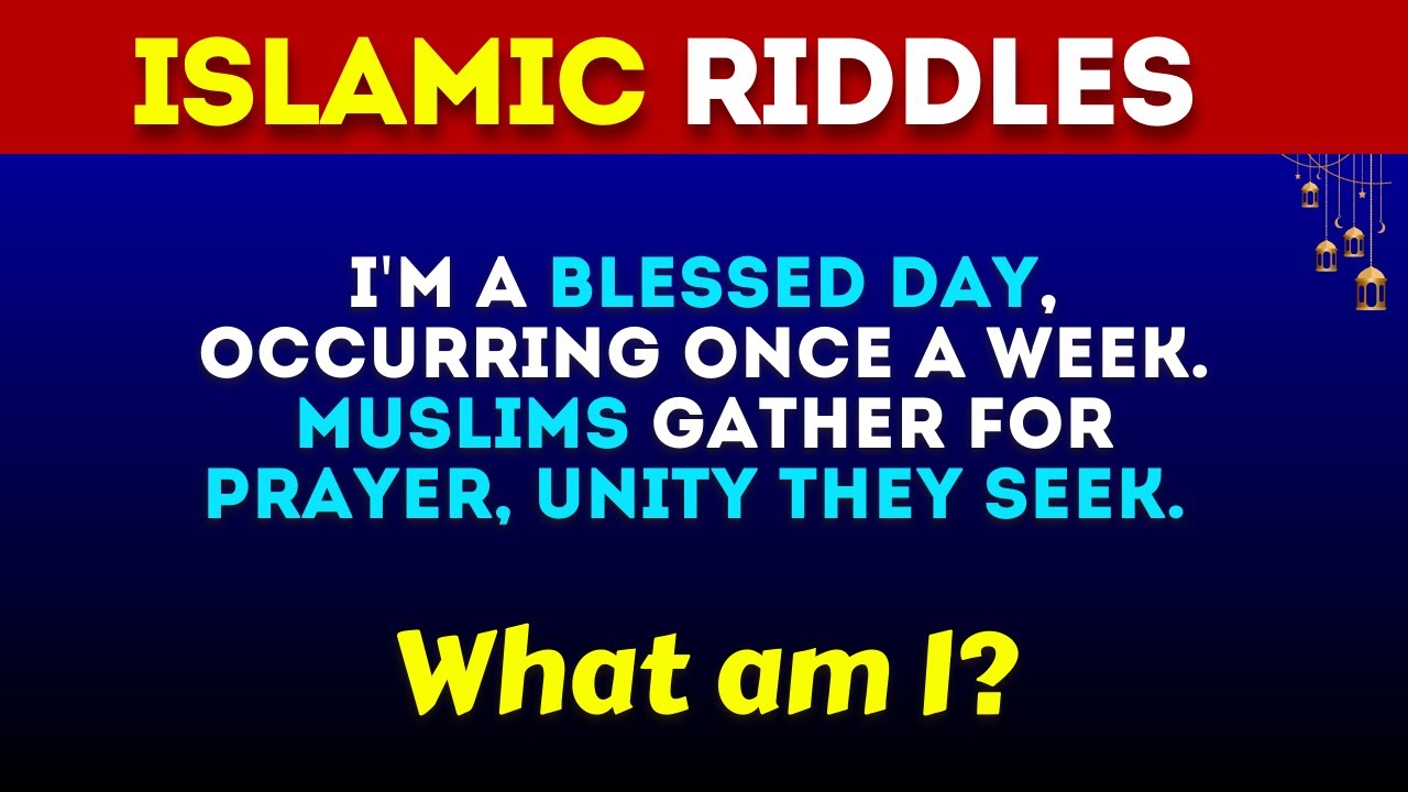 Islamic General Knowledge Riddles 🕋🌙 | How Well Do You Know Your Islam ...