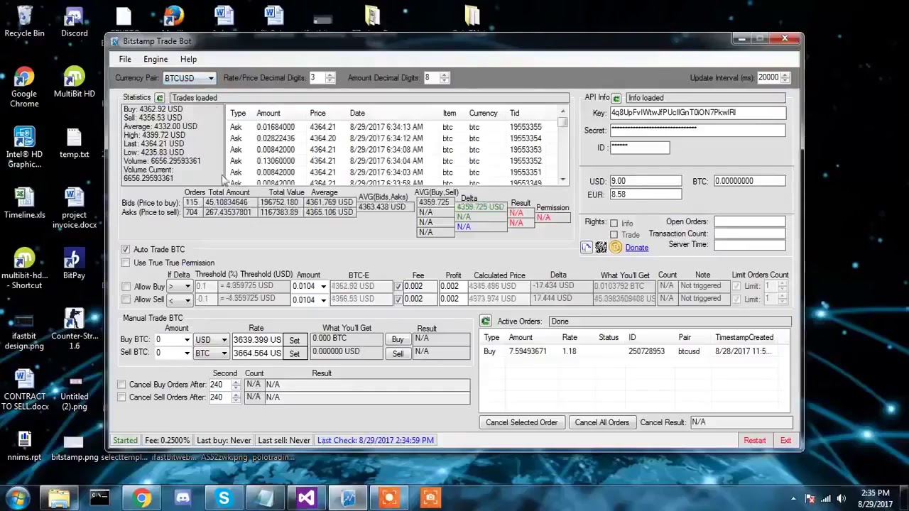 Бот для BITSTAMP