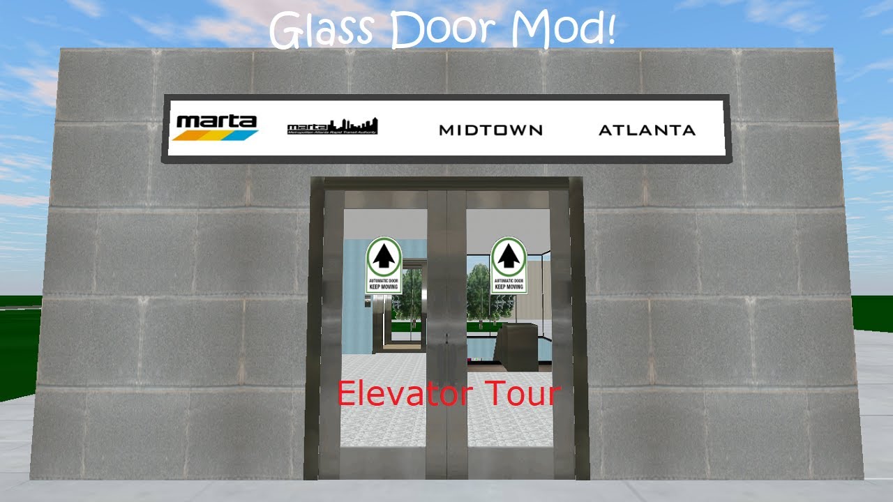 Tour of the Elevators MARTA Transit Midtown Atlanta Glass Door Mod