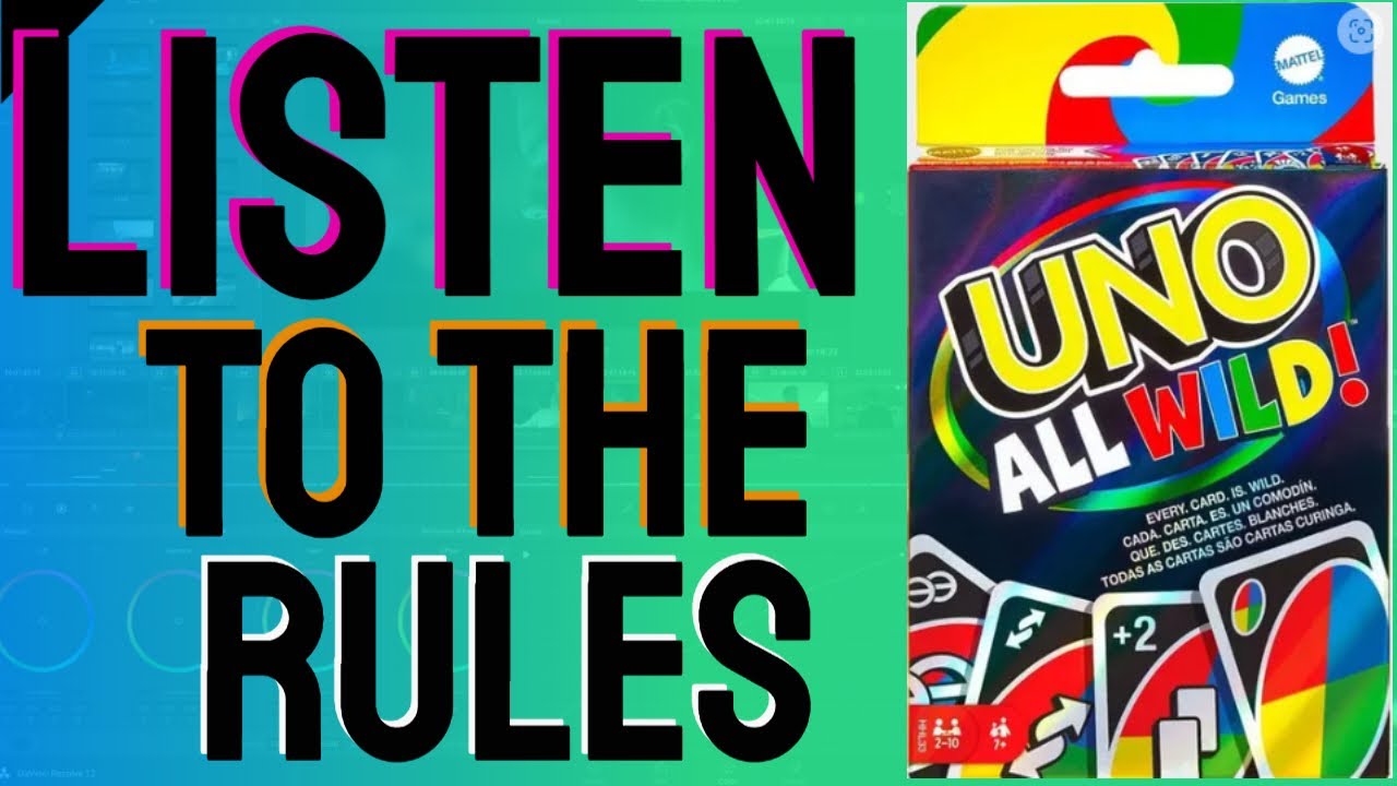 UNO ALL WILDS CARD RULES Game Rules - How To Play UNO ALL WILD