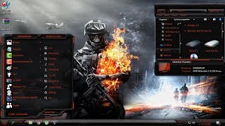 Windows 10 Battlefield theme HUD Machine Burnt Orange