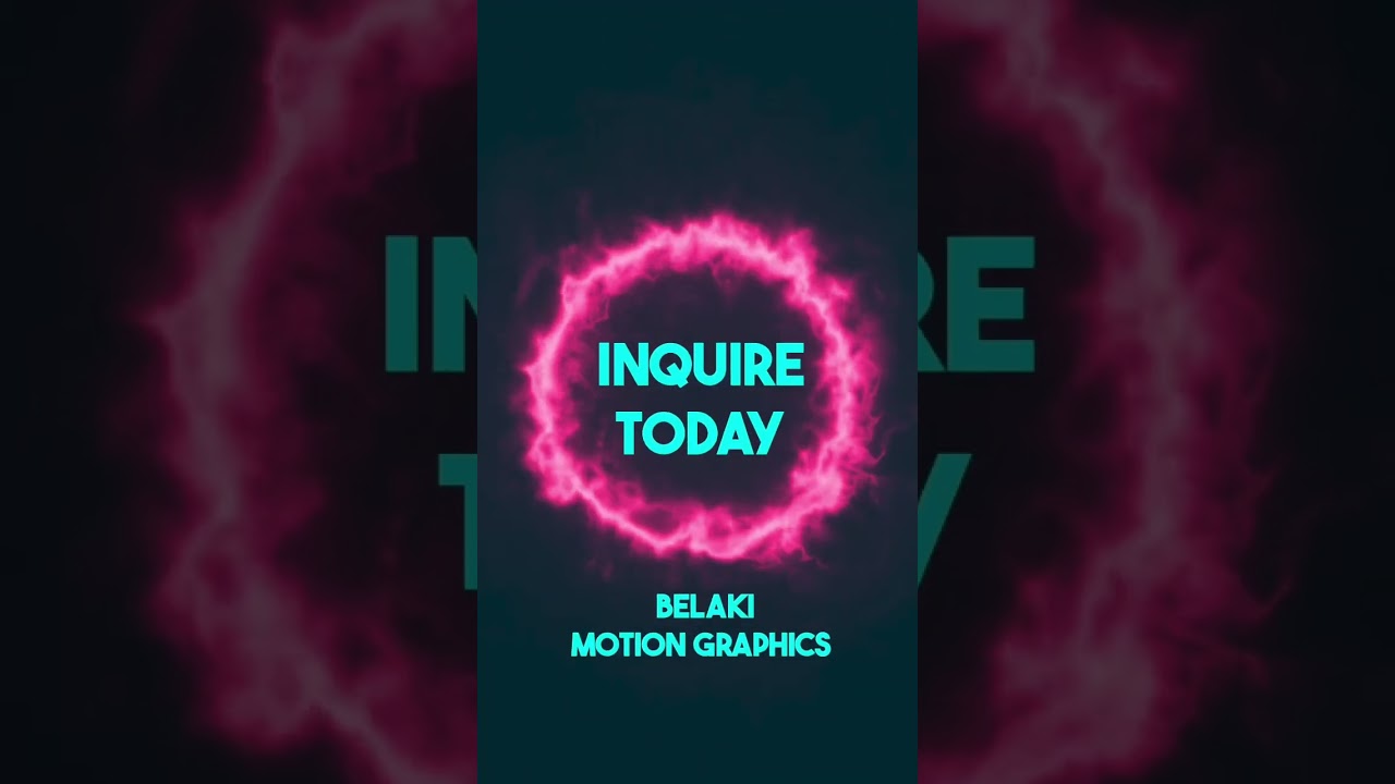 🟣Neon Energy Glow using After Effects Saber plug in