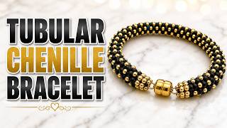 How to Make Tubular Chenille Bracelet  - Jewlery Making Tutorial