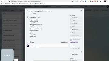 Embed a Youtube video in HTML and make it responsive