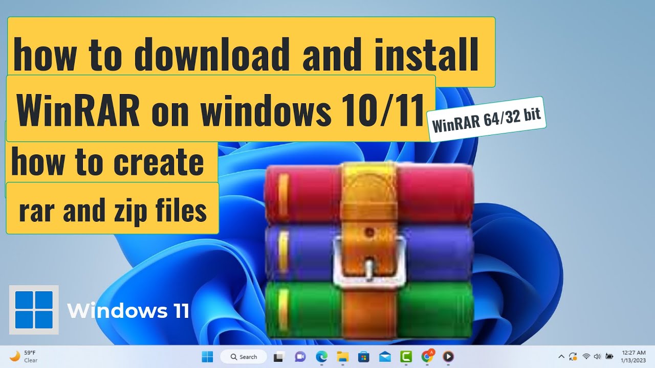 how to download and install winrar on windows 10 windows 11 how to