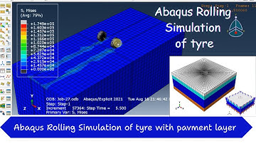 Abaqus Rolling Simulation of Tyre with Pavment Layer