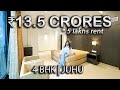 Touring a luxurious fully furnished apartment in juhu  spacious 4bhk for outright purchase or rent