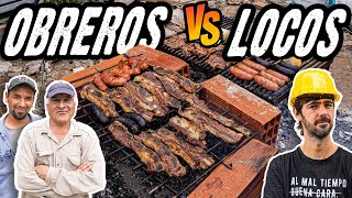 Desafio: El verdadero asado de obra - Locos vs Obreros ¿Quien Gana?