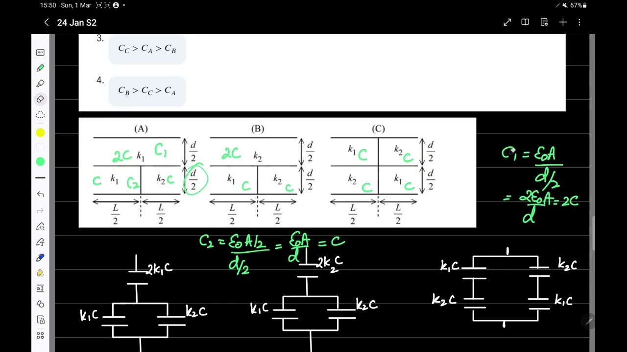 JEE Main 2026 Physics Solution: 24 Jan Shift 2 | Parallel Plate Capacitors & Dielectrics