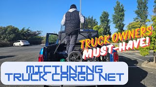 Mictuning Truck Bed Cargo Net REVIEW! TRUCK OWNERS need to keep this in their trucks at ALL TIMES!