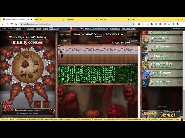 Cookie Clicker Unblocked Game New Tab