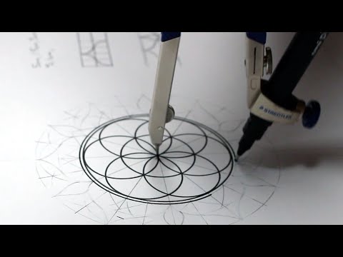 How To Draw An EASY Sacred Mandala | Step By Step Geometric Art Tutorial