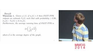 FAST-PPR: Scaling Personalized PageRank Estimation for Large GraphS;  Ashish Goel