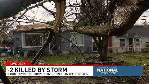 At least 2 killed by powerful 'bomb cyclone' on West Coast