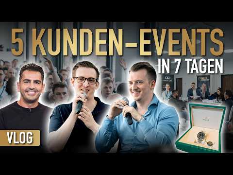 We're doing 5 customer events in 7 days! (Bootcamps, Rolex, Hamid Mossadegh)
