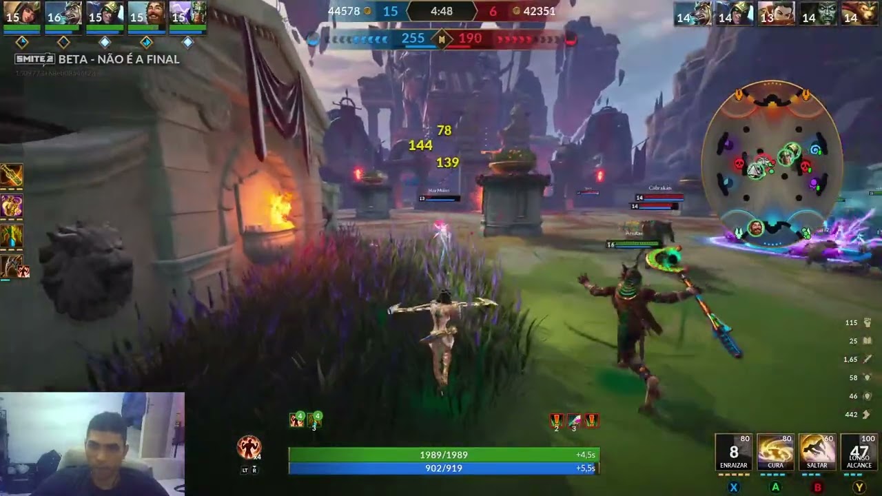 Smite 2 Gameplay de Neith modo Arena PTBR