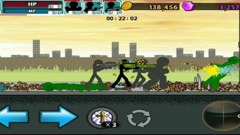 Anger of stick 5 /zombie mode/  level 27 just on the street, save 1 person got 3 stars