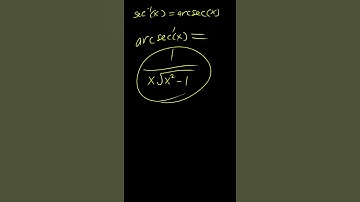 derivative of arcsec(x) formula rule, arcsec