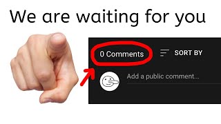 You Are The Only One Who Can Comment This Video.