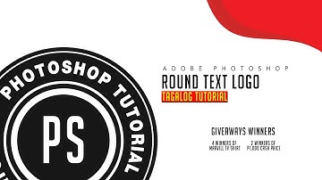 Round Text Logo in Adobe Photoshop Basic Editing Tutorial