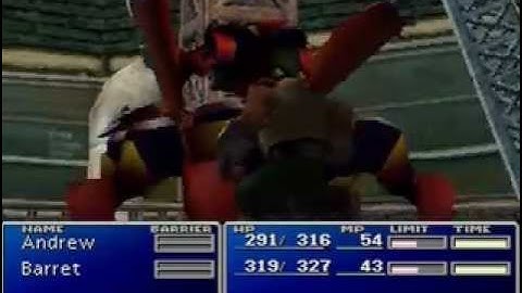 Final Fantasy VII Speedrun 2ndSegment - 7:41 By Andrew 