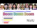 [NiziU] Boom Boom Boom | Bar chart race [Line Distribution]