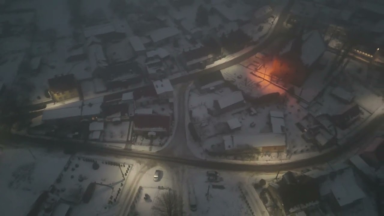 Polish winter village