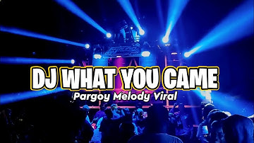 DJ WHAT YOU COME ENGKOL PARGOY SANTUY YANG LAGI VIRAL DI TIKTOK TERBARU 2022