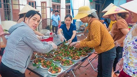 Toàn Cảnh Bữa Cỗ Áp Rạp Đám Cưới Vui Nhất Quê Lúa Thái Bình P2