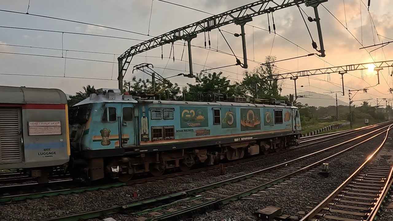 Superb Udyan Express at Dusk