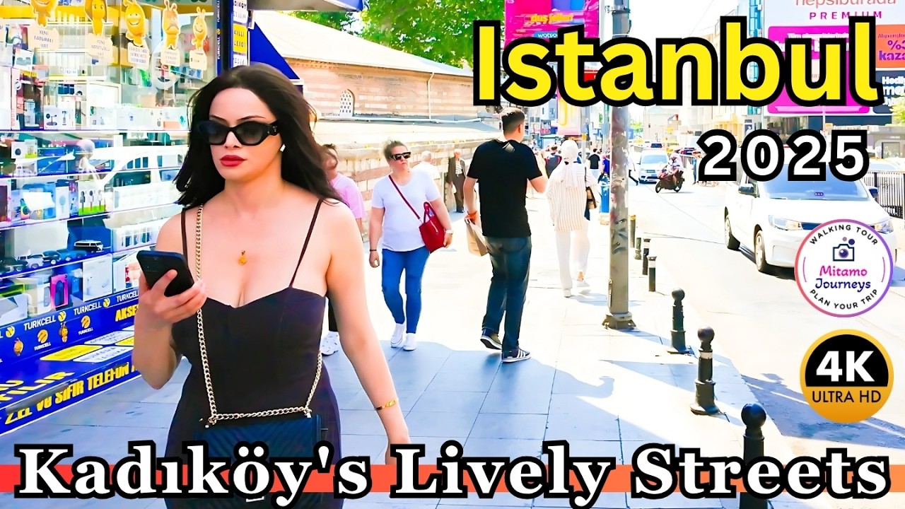 Istanbul Asian Side 2025 | Kadıköy 4K Walking Tour | Bazaar, Cafes, Streets, Foods & Local Life