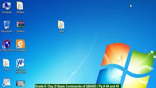 Grade 6 - Day 6 Lesson - Basic Commands of QBASIC