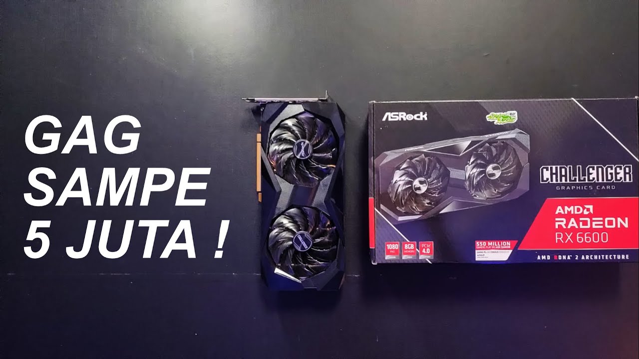 AMD RADEON RX 6600 turun harga di bawah 5 juta ! - YouTube