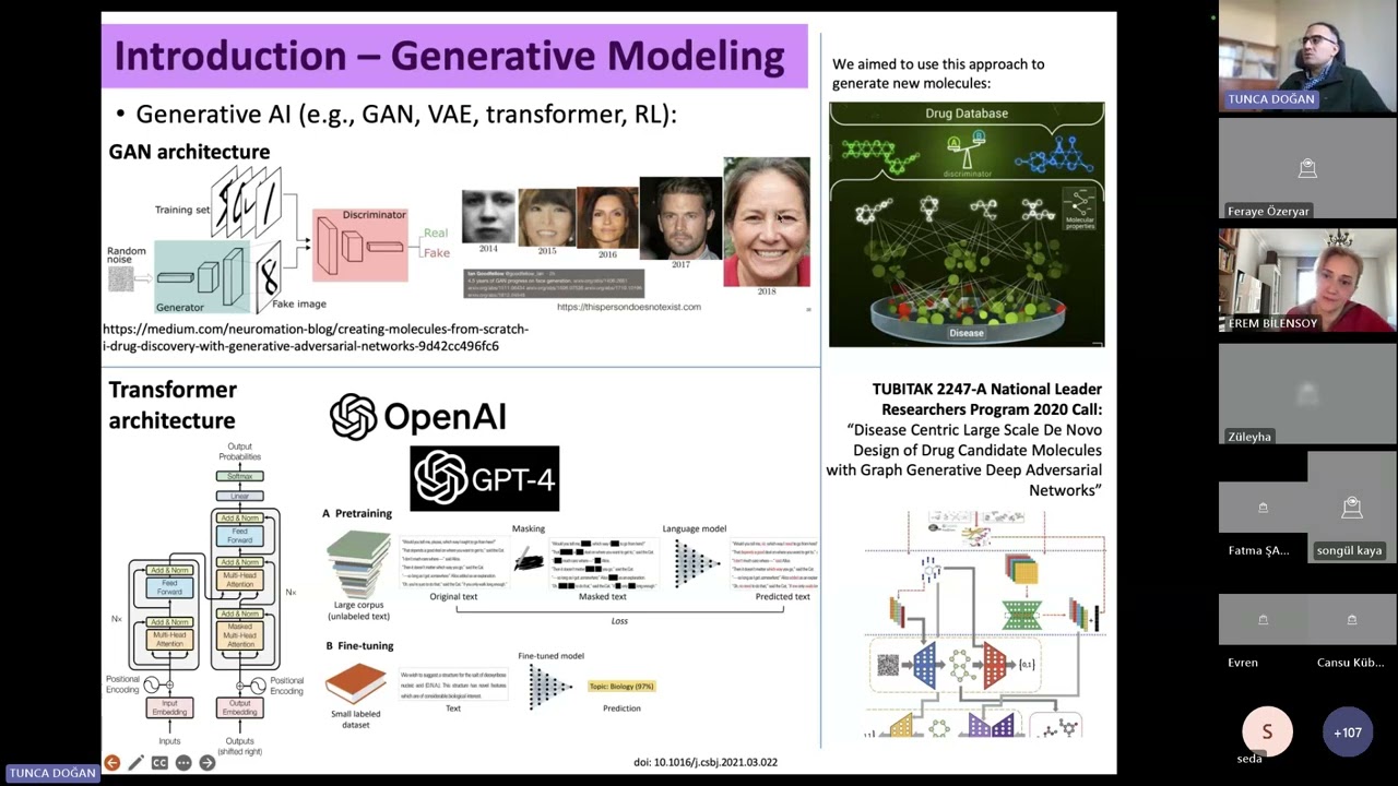 Yapay Zeka Odaklı İlaç Adayı Molekül Keşfi ve Tasarımı - Prof. Dr. Tunca Doğan