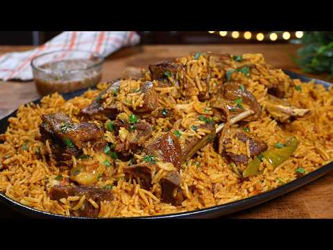 كبسة لحم على أصولها! ألذ  وصفة وسهله جداً! Authentic Arabian Meat Kabsa Made Easy!