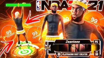 MY SPEEDBOOSTING SHARPSHOOTER CAN’T MISS ON NBA 2K21! BEST JUMPSHOT & BUILD 2K21!