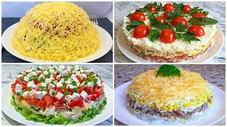 4 Новогодних Салата / Салаты на Новый Год 2024 / Праздничные Салаты / Salads for the New Year