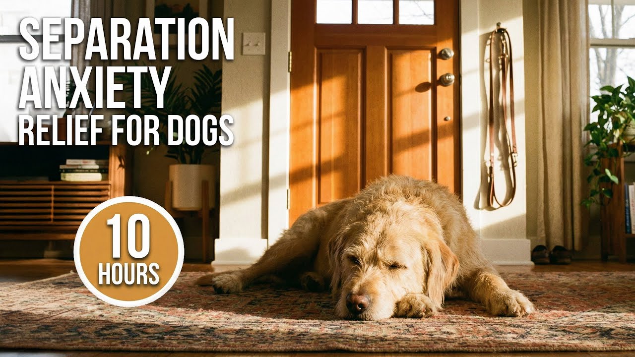 Relaxing Music for Dog Separation Anxiety 🐶 Stop Barking & Calm Dog Alone (10 Hours)