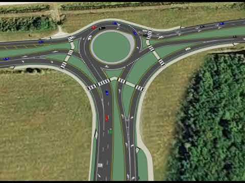 SR 29 at SR 82 Roundabout Simulation video - YouTube