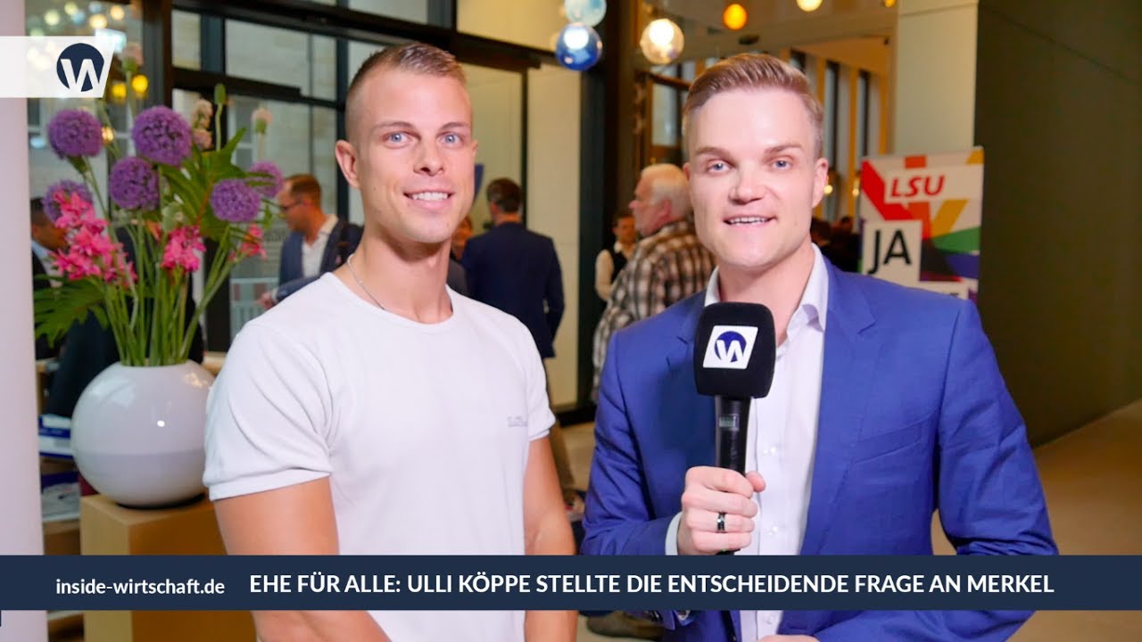 Ehe für alle: Ulli Köppe stellte Angela Merkel die entscheidende Frage