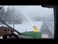 #53 John Deere 3046 R Cab Tractor First Snow Blowing Of Winter 2018-2019