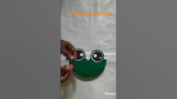 Paper frog puppet || how to make paper frog || paper puppet || puppet making idea
