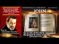 43  book of john  read by alexander scourby  audio  text  free on youtube  god is love